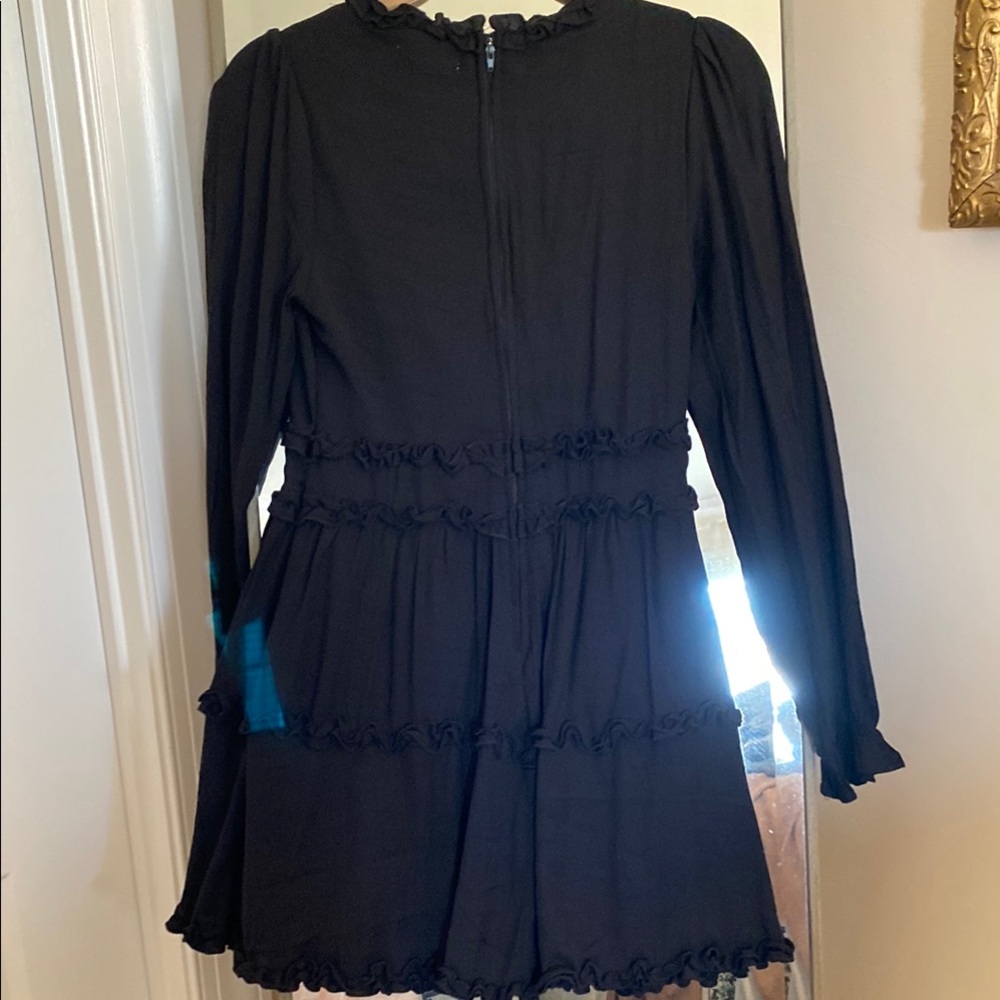 Altar’d State Black Ruffle Dress - Picture 7 of 8